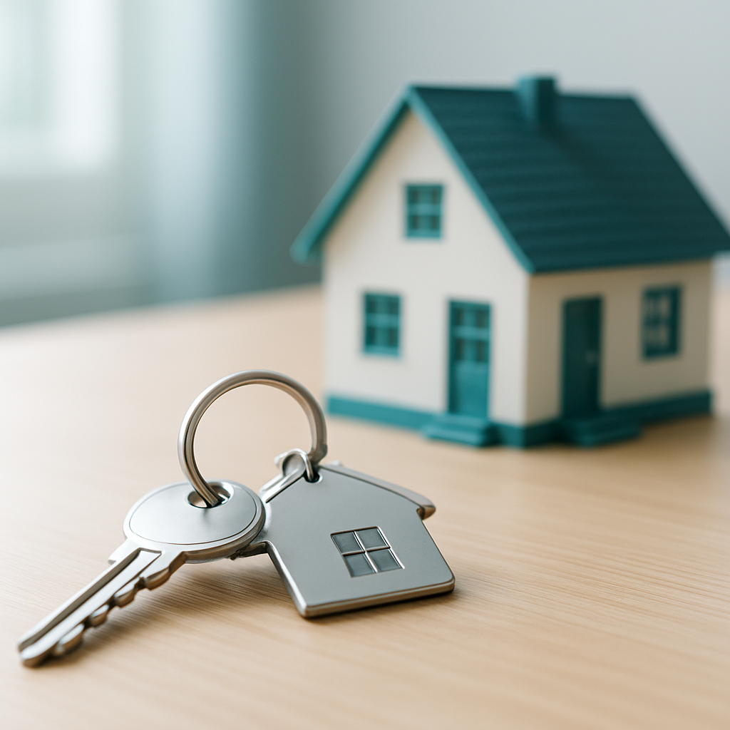 Couple reviewing home loan approval paperwork with a bank advisor